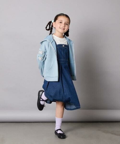 a.v.v / アー・ヴェ・ヴェ カーディガン・ボレロ | [120-160]レースアップダンボールパーカー | 詳細4