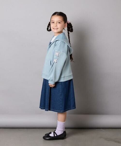 a.v.v / アー・ヴェ・ヴェ カーディガン・ボレロ | [120-160]レースアップダンボールパーカー | 詳細9