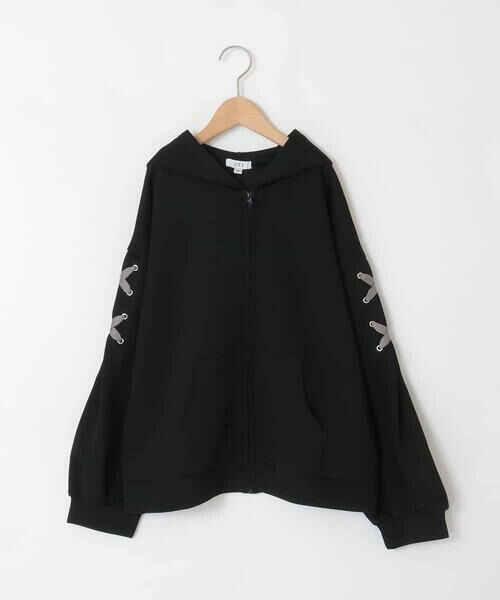 a.v.v / アー・ヴェ・ヴェ カーディガン・ボレロ | [120-160]レースアップダンボールパーカー | 詳細28