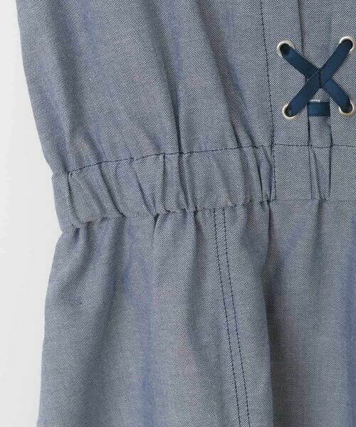 a.v.v / アー・ヴェ・ヴェ ロング・マキシ丈ワンピース | [120-160]【接触冷感/ジメジメ対策】フロントレースアップドッキングワンピース | 詳細5
