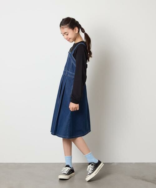 a.v.v / アー・ヴェ・ヴェ ロング・マキシ丈ワンピース | [130-160]デニムプリーツジャンスカ | 詳細11