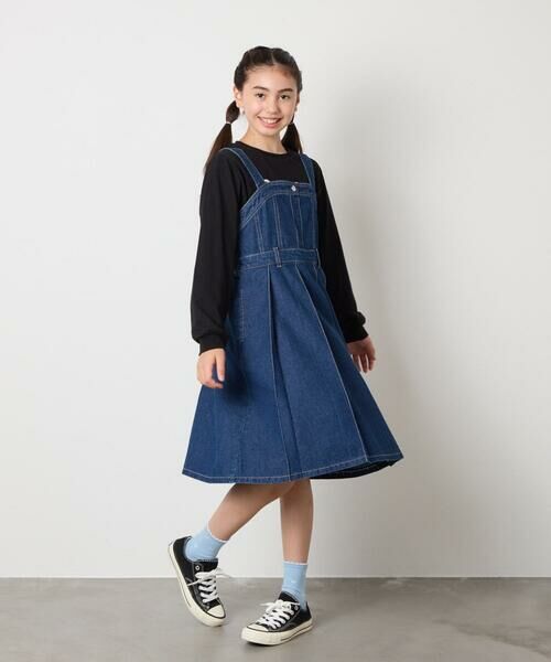 a.v.v / アー・ヴェ・ヴェ ロング・マキシ丈ワンピース | [130-160]デニムプリーツジャンスカ | 詳細12