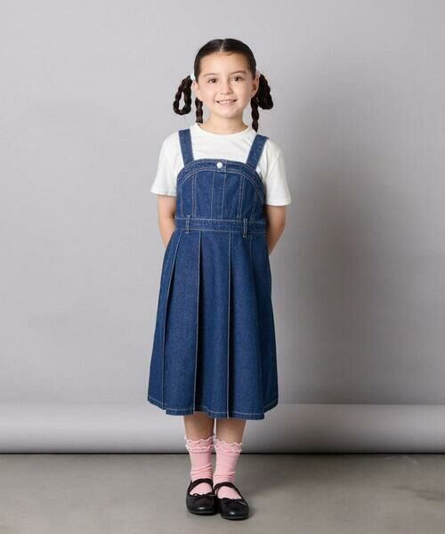 a.v.v / アー・ヴェ・ヴェ ロング・マキシ丈ワンピース | [130-160]デニムプリーツジャンスカ | 詳細13