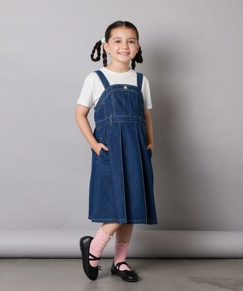 a.v.v / アー・ヴェ・ヴェ ロング・マキシ丈ワンピース | [130-160]デニムプリーツジャンスカ | 詳細14