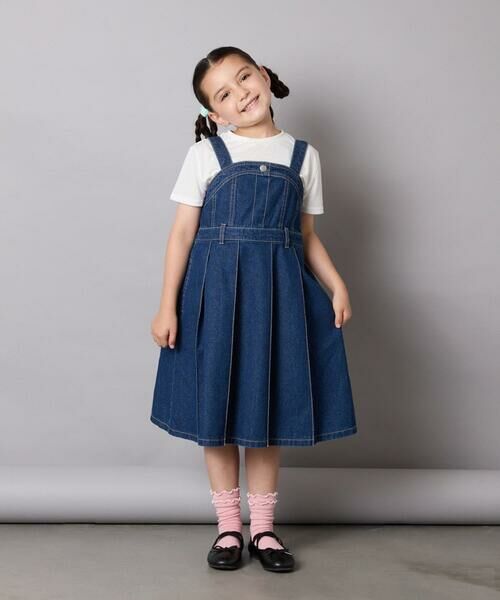 a.v.v / アー・ヴェ・ヴェ ロング・マキシ丈ワンピース | [130-160]デニムプリーツジャンスカ | 詳細16