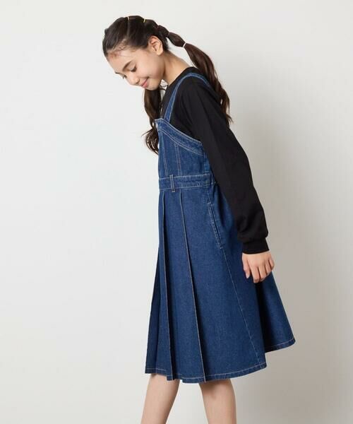 a.v.v / アー・ヴェ・ヴェ ロング・マキシ丈ワンピース | [130-160]デニムプリーツジャンスカ | 詳細3