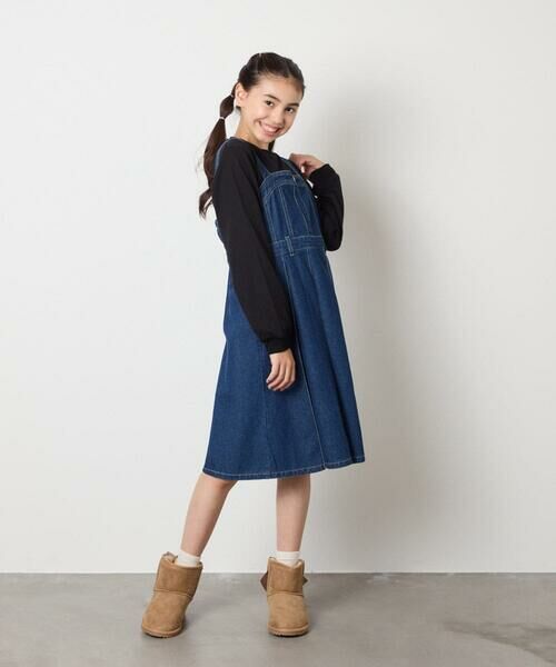 a.v.v / アー・ヴェ・ヴェ ロング・マキシ丈ワンピース | [130-160]デニムプリーツジャンスカ | 詳細6