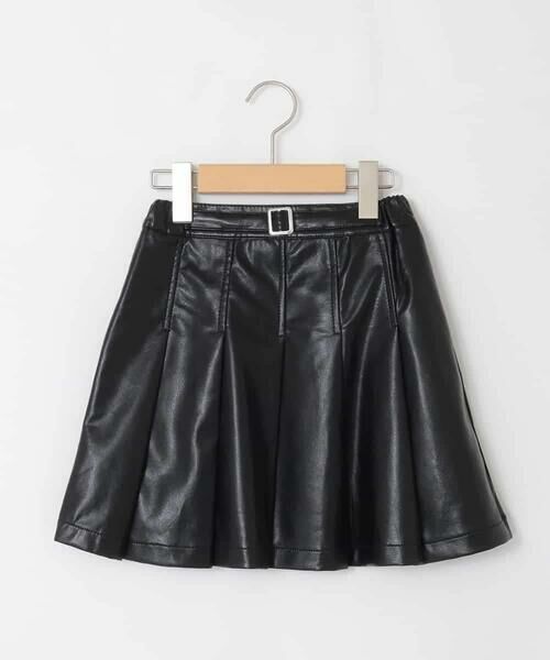 a.v.v / アー・ヴェ・ヴェ ミニ・ひざ丈スカート | [120-160]フェイクレザープリーツスカート | 詳細14