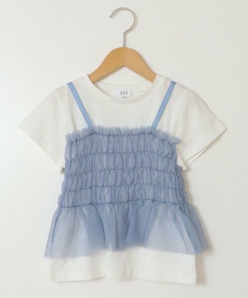 a.v.v / アー・ヴェ・ヴェ カットソー | [140-150]チュールキャミドッキングＴシャツ | 詳細28