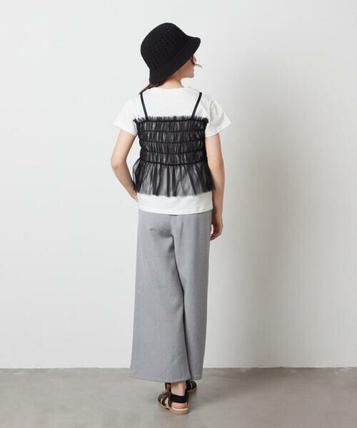 a.v.v / アー・ヴェ・ヴェ カットソー | [160]チュールキャミドッキングＴシャツ | 詳細10