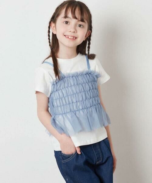 a.v.v / アー・ヴェ・ヴェ カットソー | [160]チュールキャミドッキングＴシャツ | 詳細12