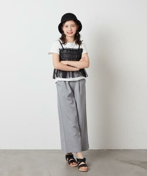 a.v.v / アー・ヴェ・ヴェ カットソー | [160]チュールキャミドッキングＴシャツ | 詳細6