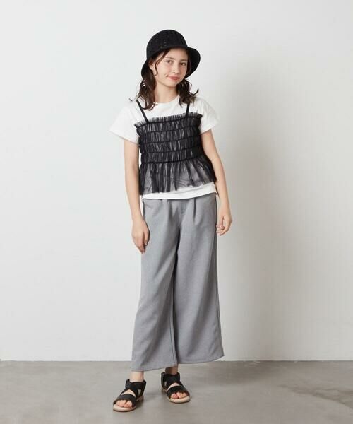 a.v.v / アー・ヴェ・ヴェ カットソー | [160]チュールキャミドッキングＴシャツ | 詳細7