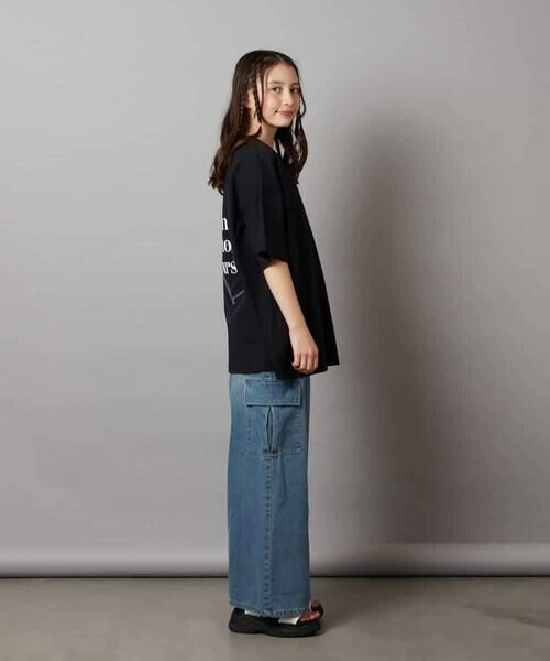 a.v.v / アー・ヴェ・ヴェ カットソー | 【接触冷感/ジメジメ対策/毛玉になりにくい/安心の綿100％/イージーケア】[140-150]スプレーアート風オーバーＴシャツ | 詳細29