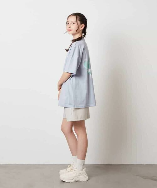 a.v.v / アー・ヴェ・ヴェ カットソー | 【接触冷感/ジメジメ対策/毛玉になりにくい/安心の綿100％/イージーケア】[140-150]スプレーアート風オーバーＴシャツ | 詳細8