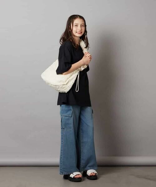 a.v.v / アー・ヴェ・ヴェ カットソー | 【接触冷感/ジメジメ対策/毛玉になりにくい/安心の綿100％/イージーケア】[160]スプレーアート風オーバーＴシャツ | 詳細30