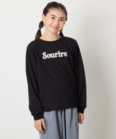 a.v.v / アー・ヴェ・ヴェ カットソー | 【毛玉になりにくい/安心の綿100％】[120-160]アソートロゴロンＴ