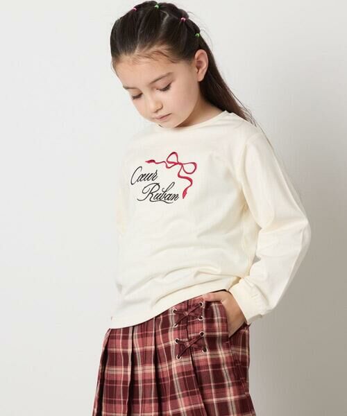 a.v.v / アー・ヴェ・ヴェ カットソー | 【毛玉になりにくい/安心の綿100％】[120-160]アソートロゴロンＴ | 詳細3