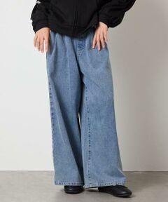 a.v.v / アー・ヴェ・ヴェ チノ・ワークパンツ | [120-160]ケミカルデニムワイドパンツ