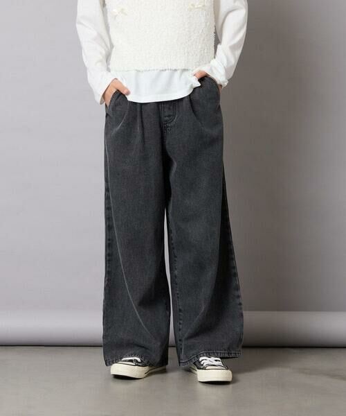 a.v.v / アー・ヴェ・ヴェ チノ・ワークパンツ | [120-160]ケミカルデニムワイドパンツ | 詳細17