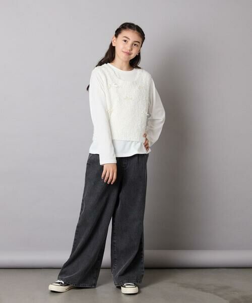 a.v.v / アー・ヴェ・ヴェ チノ・ワークパンツ | [120-160]ケミカルデニムワイドパンツ | 詳細22