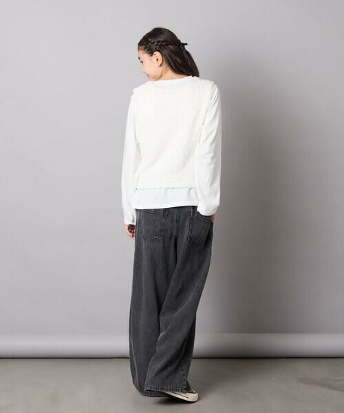 a.v.v / アー・ヴェ・ヴェ チノ・ワークパンツ | [120-160]ケミカルデニムワイドパンツ | 詳細24