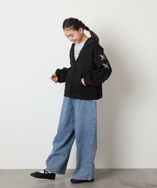 a.v.v / アー・ヴェ・ヴェ チノ・ワークパンツ | [120-160]ケミカルデニムワイドパンツ | 詳細6