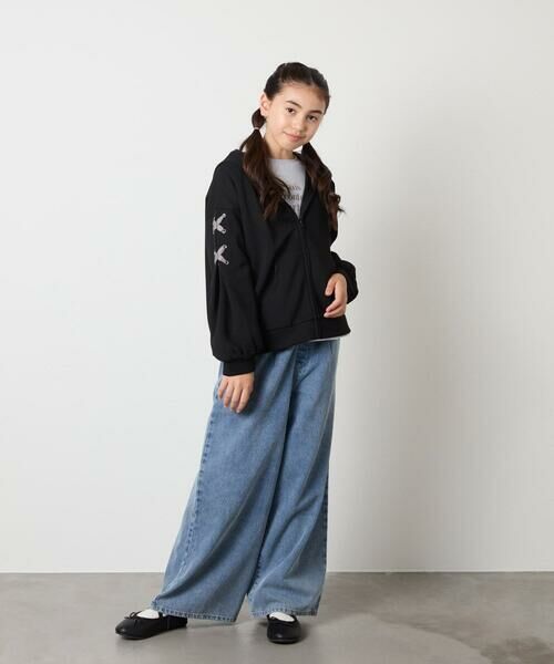 a.v.v / アー・ヴェ・ヴェ チノ・ワークパンツ | [120-160]ケミカルデニムワイドパンツ | 詳細9