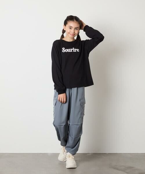 a.v.v / アー・ヴェ・ヴェ チノ・ワークパンツ | [130-160]サイドレースアップカーゴパンツ | 詳細3