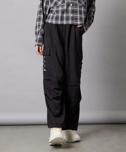 a.v.v / アー・ヴェ・ヴェ チノ・ワークパンツ | [130-160]サイドレースアップカーゴパンツ | 詳細5