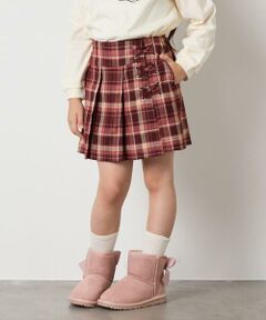 a.v.v / アー・ヴェ・ヴェ ショート・ハーフ・半端丈パンツ | [110-160]レースアッププリーツスカパン