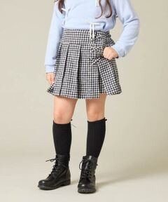 a.v.v / アー・ヴェ・ヴェ ショート・ハーフ・半端丈パンツ | [110-160]レースアッププリーツスカパン