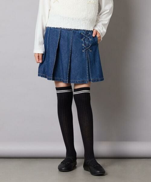 a.v.v / アー・ヴェ・ヴェ ショート・ハーフ・半端丈パンツ | [110-160]レースアッププリーツスカパン | 詳細10