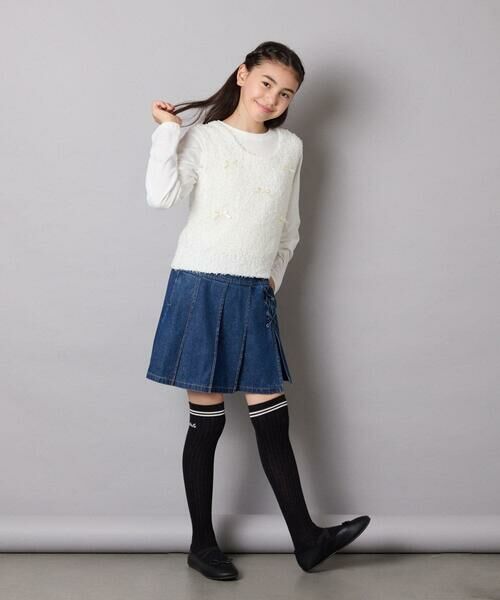 a.v.v / アー・ヴェ・ヴェ ショート・ハーフ・半端丈パンツ | [110-160]レースアッププリーツスカパン | 詳細16