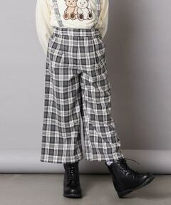 [120-160]サス付きチェックワイドパンツ