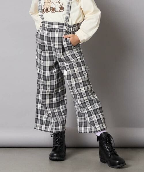 a.v.v / アー・ヴェ・ヴェ その他パンツ | [120-160]サス付きチェックワイドパンツ | 詳細1