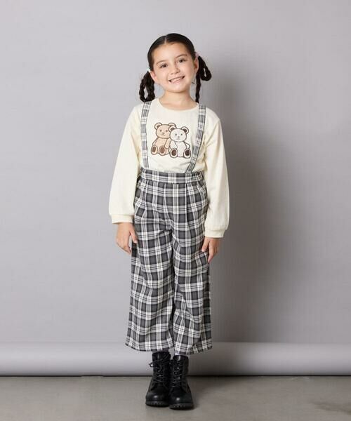 a.v.v / アー・ヴェ・ヴェ その他パンツ | [120-160]サス付きチェックワイドパンツ | 詳細3