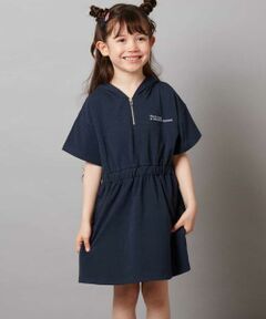 a.v.v / アー・ヴェ・ヴェ ロング・マキシ丈ワンピース | 【接触冷感/ジメジメ対策/毛玉になりにくい】[100-130]ハーフジップフーディワンピース