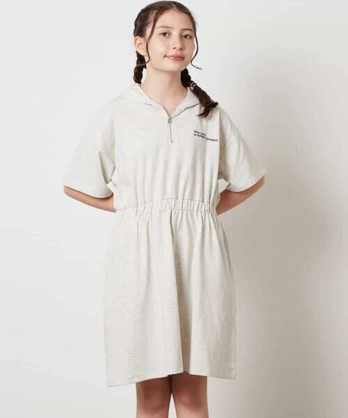 a.v.v / アー・ヴェ・ヴェ ロング・マキシ丈ワンピース | 【接触冷感/ジメジメ対策/毛玉になりにくい】[100-130]ハーフジップフーディワンピース | 詳細12