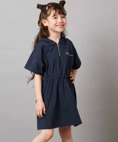 a.v.v / アー・ヴェ・ヴェ ロング・マキシ丈ワンピース | 【接触冷感/ジメジメ対策/毛玉になりにくい】[160]ハーフジップフーディワンピース