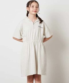 a.v.v / アー・ヴェ・ヴェ ロング・マキシ丈ワンピース | 【接触冷感/ジメジメ対策/毛玉になりにくい】[160]ハーフジップフーディワンピース