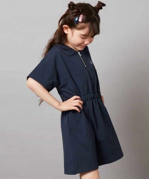 a.v.v / アー・ヴェ・ヴェ ロング・マキシ丈ワンピース | 【接触冷感/ジメジメ対策/毛玉になりにくい】[160]ハーフジップフーディワンピース | 詳細3