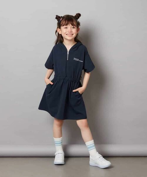 a.v.v / アー・ヴェ・ヴェ ロング・マキシ丈ワンピース | 【接触冷感/ジメジメ対策/毛玉になりにくい】[160]ハーフジップフーディワンピース | 詳細5