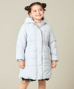 a.v.v / アー・ヴェ・ヴェ ダウンジャケット・ベスト | [100-160]【フード取り外し可能/お家で洗える】フィット＆フレア中綿ロングコート