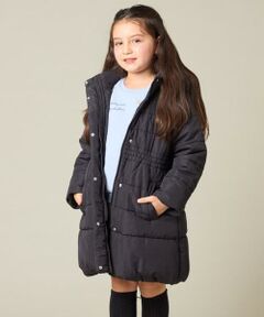 a.v.v / アー・ヴェ・ヴェ ダウンジャケット・ベスト | [100-160]【フード取り外し可能/お家で洗える】フィット＆フレア中綿ロングコート