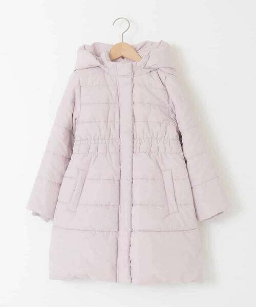 a.v.v / アー・ヴェ・ヴェ ダウンジャケット・ベスト | [100-160]【フード取り外し可能/お家で洗える】フィット＆フレア中綿ロングコート | 詳細1