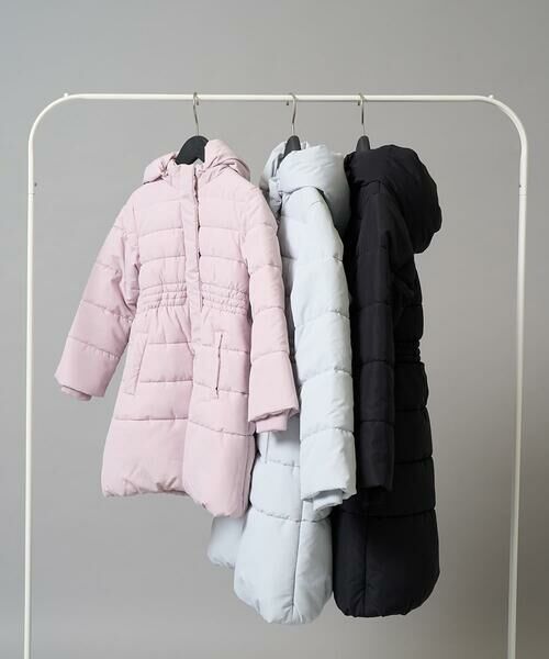a.v.v / アー・ヴェ・ヴェ ダウンジャケット・ベスト | [100-160]【フード取り外し可能/お家で洗える】フィット＆フレア中綿ロングコート | 詳細10