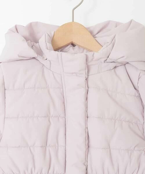 a.v.v / アー・ヴェ・ヴェ ダウンジャケット・ベスト | [100-160]【フード取り外し可能/お家で洗える】フィット＆フレア中綿ロングコート | 詳細3