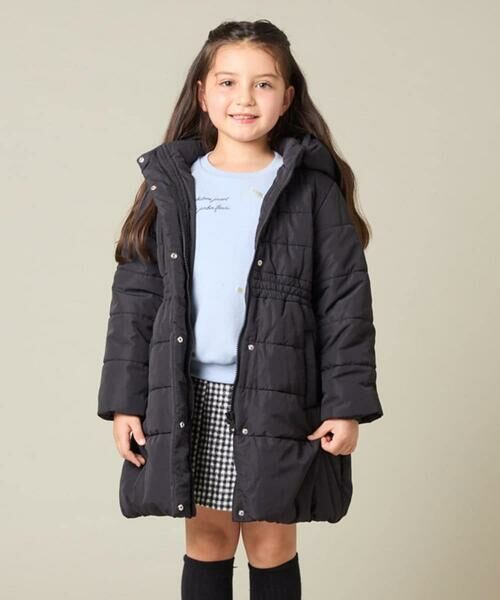 a.v.v / アー・ヴェ・ヴェ ダウンジャケット・ベスト | [100-160]【フード取り外し可能/お家で洗える】フィット＆フレア中綿ロングコート | 詳細10