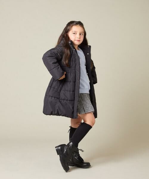 a.v.v / アー・ヴェ・ヴェ ダウンジャケット・ベスト | [100-160]【フード取り外し可能/お家で洗える】フィット＆フレア中綿ロングコート | 詳細12